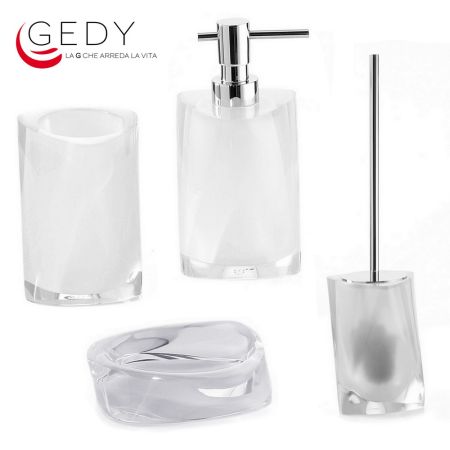 Serie completa 4 pezzi TWIST color bianco