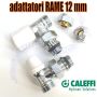 Kit valvola detentore adattatori rame D.12 Caleffi