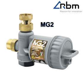 RBM Defangatore magnetico MG2 grigio compatto sotto caldaia 3/4''