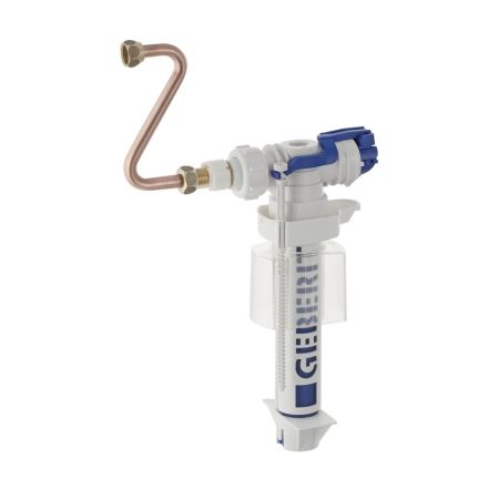 Rubinetto a galleggiante originale Geberit 240.784.00.1 - con allacciamento idrico laterale 3/8'' e codolo in ottone