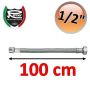 TUBO FLESSIBILE ACQUA FLEXITALY 100CM - 1/2 MASCHIO FEMMINA