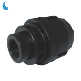 Raccordo Ø 20 mm x 1/2'' a compressione - stringere in polipropilene filettato femmina