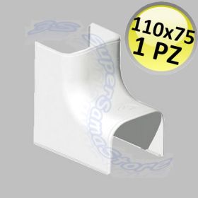 Raccordo angolo interno per canalina 110x75mm - 1 PZ
