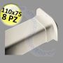 Passaggio a muro per canalina 110x75mm - 8 PZ