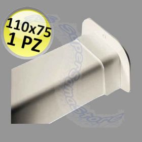 Passaggio a muro per canalina 110x75mm - 1 PZ