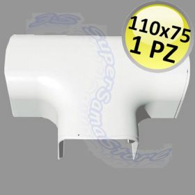 Deviazione a TEE per canalina 110x75mm - 1 PZ