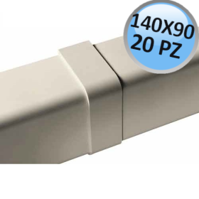 Giunto coperchio per canalina 140x90 mm - confezione 20 PZ