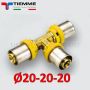 Multistrato per gas - Raccordo TEE T Ø 20x20x20 mm