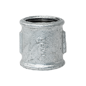 Manicotto 2'' F-F in ghisa malleabile zincato
