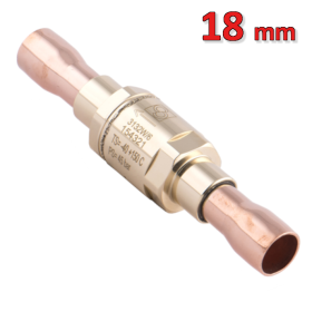 Valvola ritegno in linea per CO2 Ø 18 mm a saldare - PS 80 bar