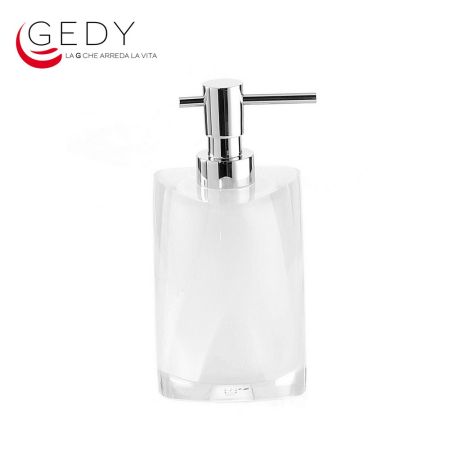 Dosasapone erogatore in metallo serie TWIST color bianco