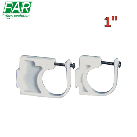 7550 - Coppia supporti cassetta 'TUTTO' per fissaggio collettori 1'' - FAR