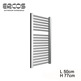 Calorifero scaldasalviette elettrico cromato cm 77x50 - TEKNO Ercos