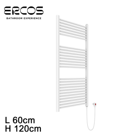 Scaldasalviette elettrico bianco cm 120x60 TEKNO Ercos