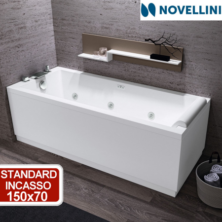 Vasca da bagno standard ad incasso Novellini Calos 2.0 150x70 cm