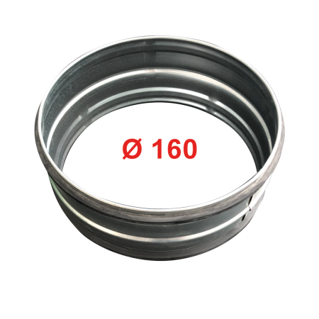 Manicotto di giunzione Ø 160 mm per condotti flessibili aria calda e fredda