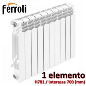 Ferroli PROTEO calorifero alluminio H. 781 interasse 700 (mm) - prezzo 1 elemento