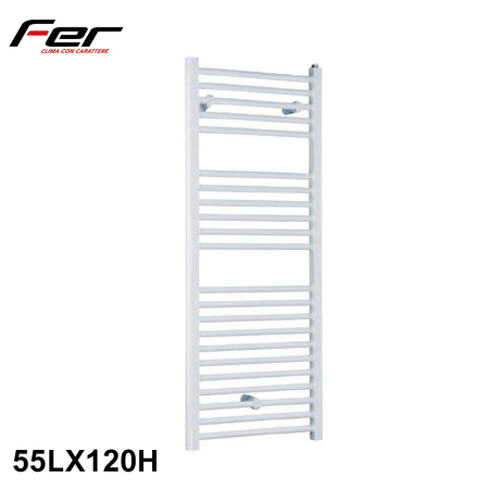 Scaldasalviette termoarredo bianco cm 120x55 - FER Giove