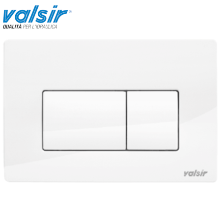 PLACCA PER CASSETTA MECCANICA VALSIR P1 BIANCA LUCIDA