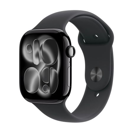 APPLE WATCH SERIES 11GPS46MMJET BLACK ALUMINIUM CASE WITH BLACK SPORT BAND - S/M