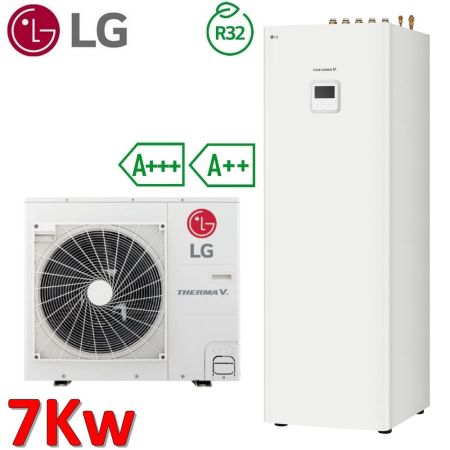 Pompa di calore aria acqua 7.0 Kw LG Therma V SPLIT con accumulo ACS integrato
