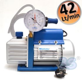 Pompa del vuoto 42 lt/min con vacuometro e rubinetto
