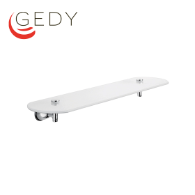 Mensola cm 52 ripiano in vetro satinato - GENZIANA GEDY