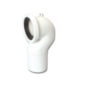 Curva tecnica per raccordo scarichi WC Ø 110 x 90/100 mm