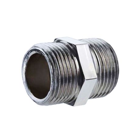Niples nipplo in acciaio zincato 3/8'' maschio maschio - 1 PEZZO