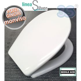 Sedile per wc MONVISO Pozzi Ginori in termoindurente - ACB Ercos