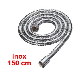 Flessibile per doccia in acciaio inox a doppia graffatura 150cm