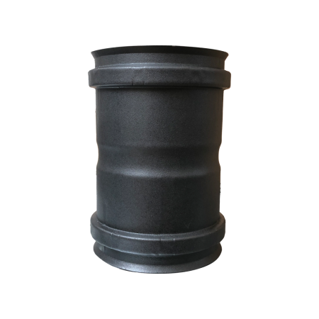 Manicotto F-F nero per stufe a pellet Ø 80 mm - canna fumaria