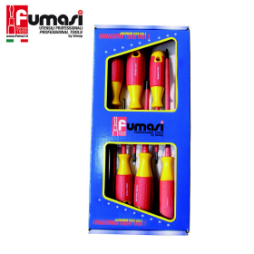 Set da 6 cacciaviti Fumasi viti tipo Phillips® e taglio giraviti isolati 1000 V IEC 60900