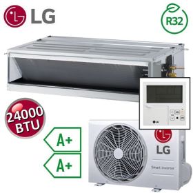 Climatizzatore mono canalizzato LG 24000 btu 7.0 kw A+ A+ COMPACT Inverter - comando parete incluso