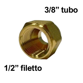 Bochettone raccordo ridotto foro 3/8'' x filetto femmina 1/2''