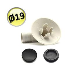 Pipetta curvetta di scarico condensa unità esterna climatizzatore attacco Ø 19mm