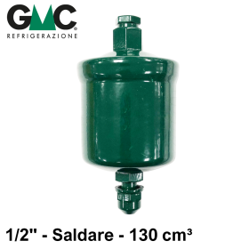 SC084S - Filtro disidratatore GMC a saldare attacchi 1/2'' - 130 cm³ a setaccio molecolare