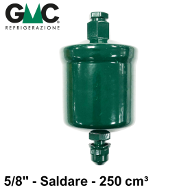SC165S - Filtro disidratatore GMC a saldare attacchi 5/8'' - 250 cm³ a setaccio molecolare