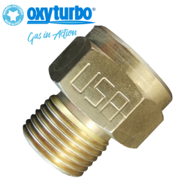 Cafopgrill CO2 Adattatore, Convertitore Adattatore per Bombola Co2 W21.8 CGA320 per Acquario (Female W21.8 To CGA320 Male)