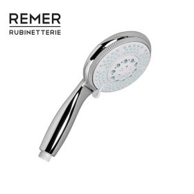Doccetta doccia 3 getti 5 funzioni Ø 10,5 cm anticalcare - Rubinetterie Remer