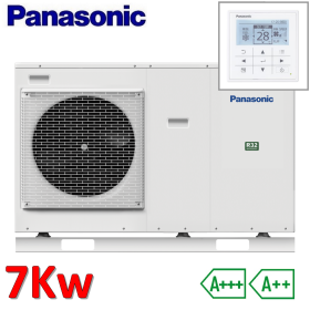 Panasonic Aquarea monoblocco 7,0 Kw - pompa di calore R32 220v riscaldamento e raffrescamento - avviamento ed accensioni inclusi