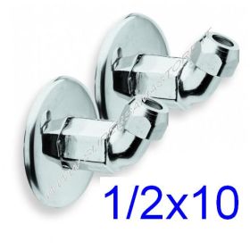 Coppia di curve curvette sottolavabo fisse 1/2'' x Ø 10 mm