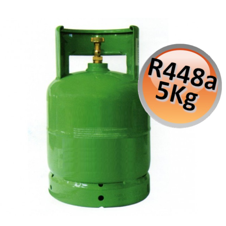 Bombola gas R448A - 5 Kg netti - sostituto del gas R404a a basso GWP per refrigerazione