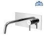 Miscelatore lavabo da incasso LIGHT PAFFONI LIG105 CR con piastra rettangolare