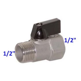 Minisfera 1/2'' mini valvola sfera maschio femmina
