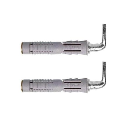 Coppia di zanche fissaggio caldaia / scaldabagno lunghezza mm 95 con tassello Ø 10 mm