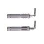 Coppia di zanche fissaggio caldaia / scaldabagno lunghezza mm 95 con tassello Ø 10 mm