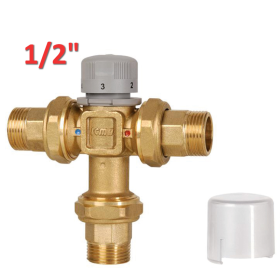 ICMA 148 - Miscelatore termostatico 1/2'' in ottone con bochettone - valvola miscelatrice