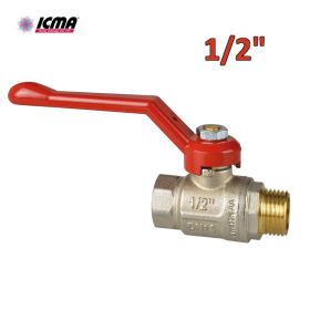 ICMA 352 - Valvola a sfera - Filettatura M/F 1/2'' - Leva lunga