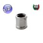 Manicotto raccordo in ottone cromato FF - 1/2''